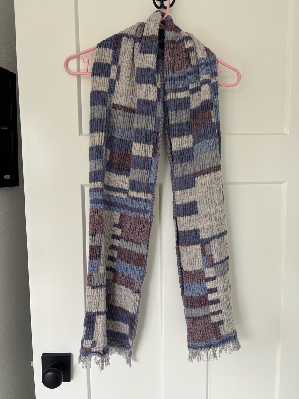 Wilfred geo purple gauzy lightweight scarf
L